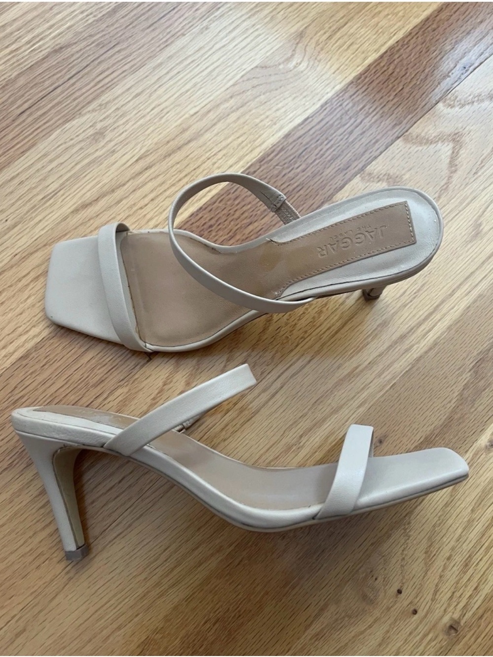 Revolve Jaggar The Label Nude/Tan Sandal Strappy Heel Size 37